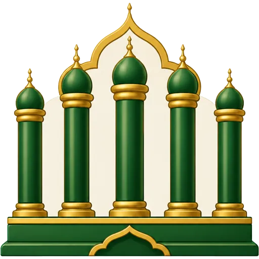 islami sawal jawab - Arkan e Islam category icon. Five pillars of Islam illustration.